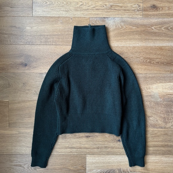 Wayf Nelle Half Zip Pullover in Forest Green | Size XS - Picture 5 of 7